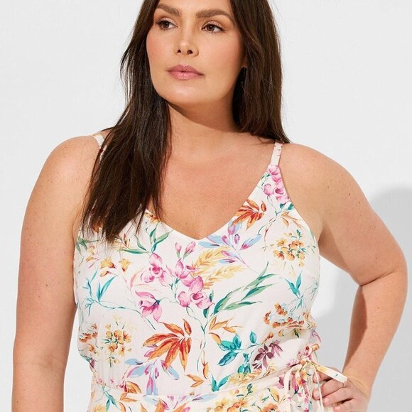 torrid Tops - Torrid - Stretch Challis Cami in Carrie Floral​​​​​​​